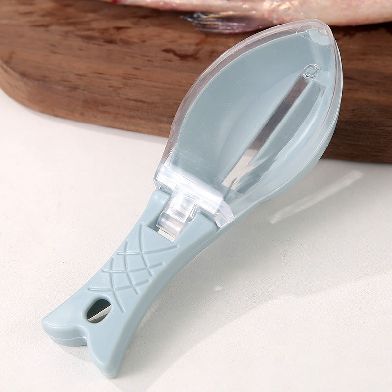 Fish Scale Remover Scraper with Storage Box – Efficient, Quick, and Mess-Free Kitchen Tool