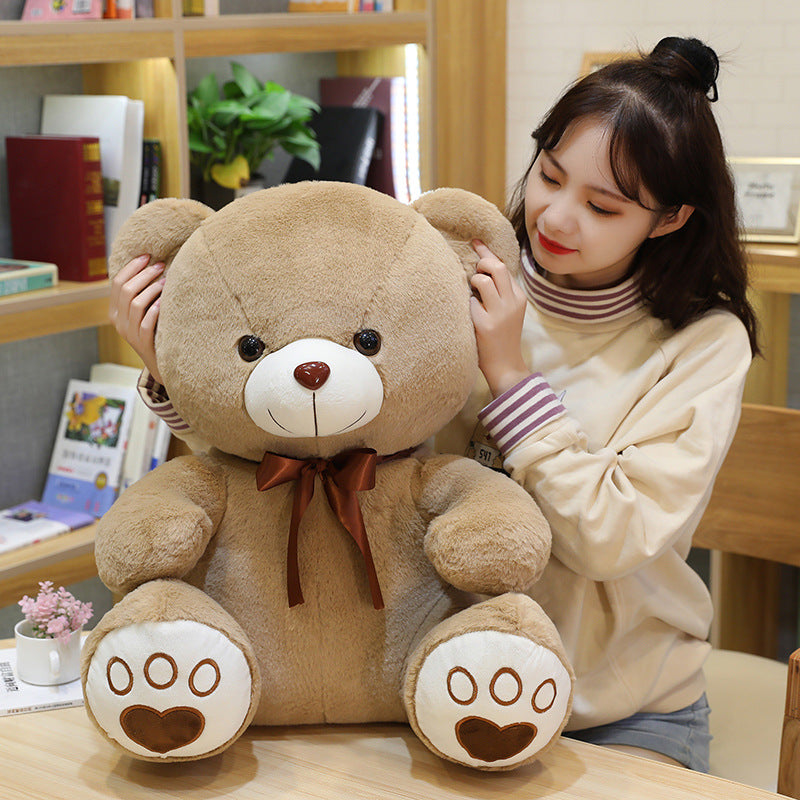 Giant Light Brown Teddy Bear Stuffed Animal - Soft Plush Toy Gift for Kids, Girlfriend, & Special Occasions