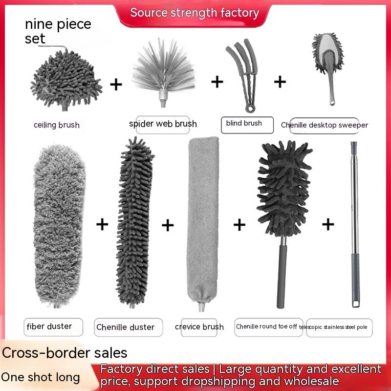 Microfiber Duster Kit with Extension Pole