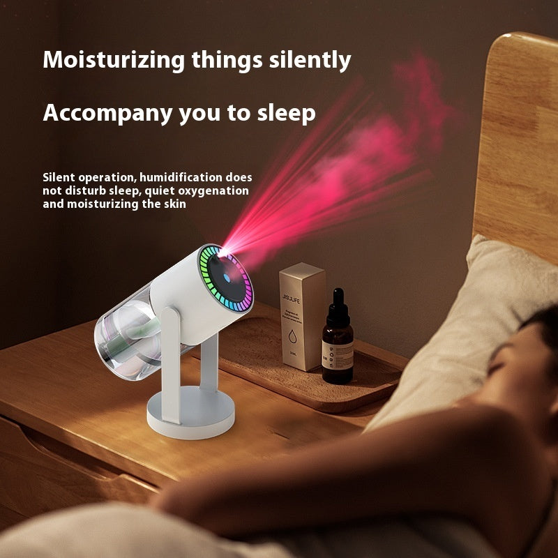2-in-1 Starry Night Humidifier & Galaxy Projector: Silent Ultrasonic Cool Mist Maker with 7-Color LED Rotating Light for Bedroom, Nursery, & Car