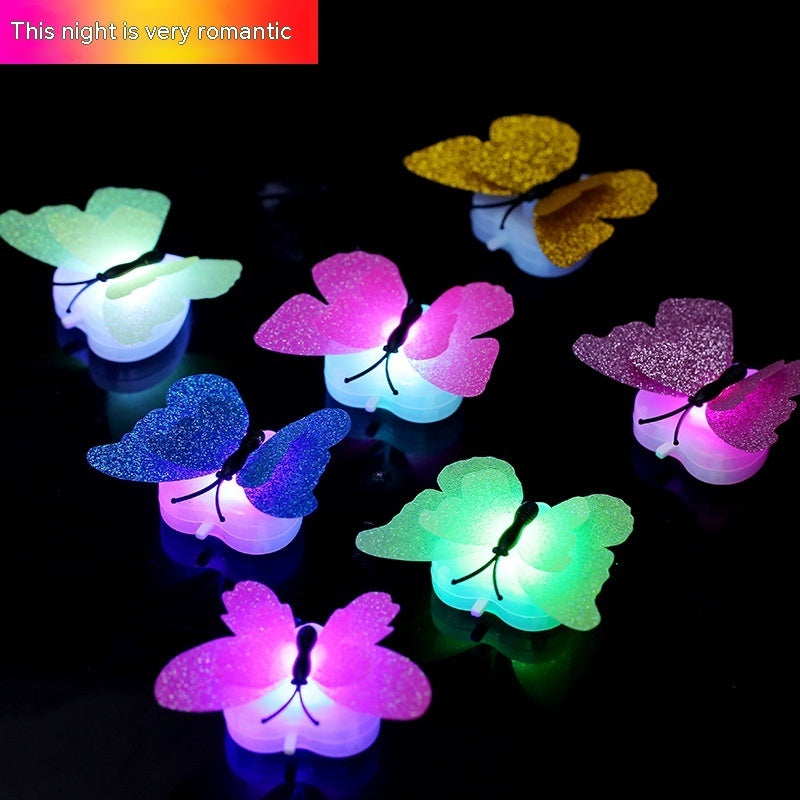 Luminous Colorful 3d Stereo Electronic Lamp Butterfly Wall Decorations