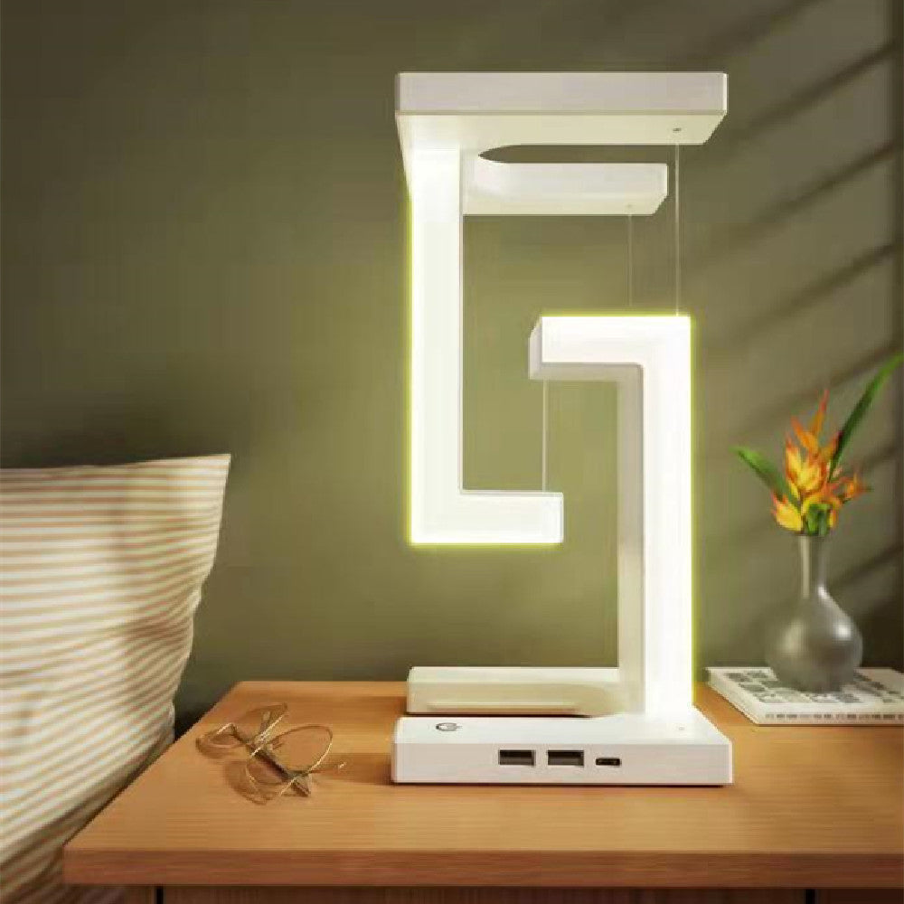 Anti Gravity Wireless Charging Table Lamp with 2 different colors