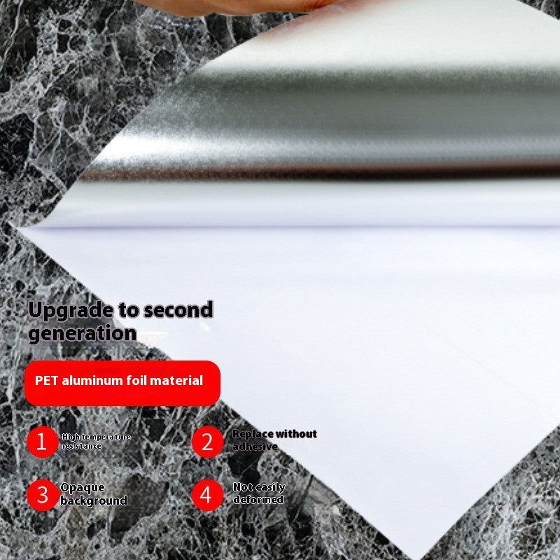 Marbling Thickened Self-adhesive Waterproof Anti-oilproof Kitchen Wall/Cabinet Stickers