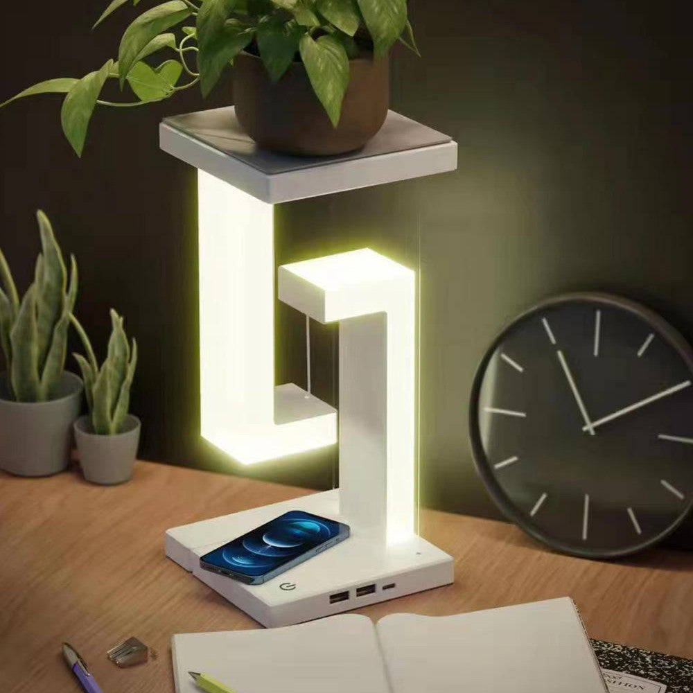 Anti Gravity Wireless Charging Table Lamp with 2 different colors
