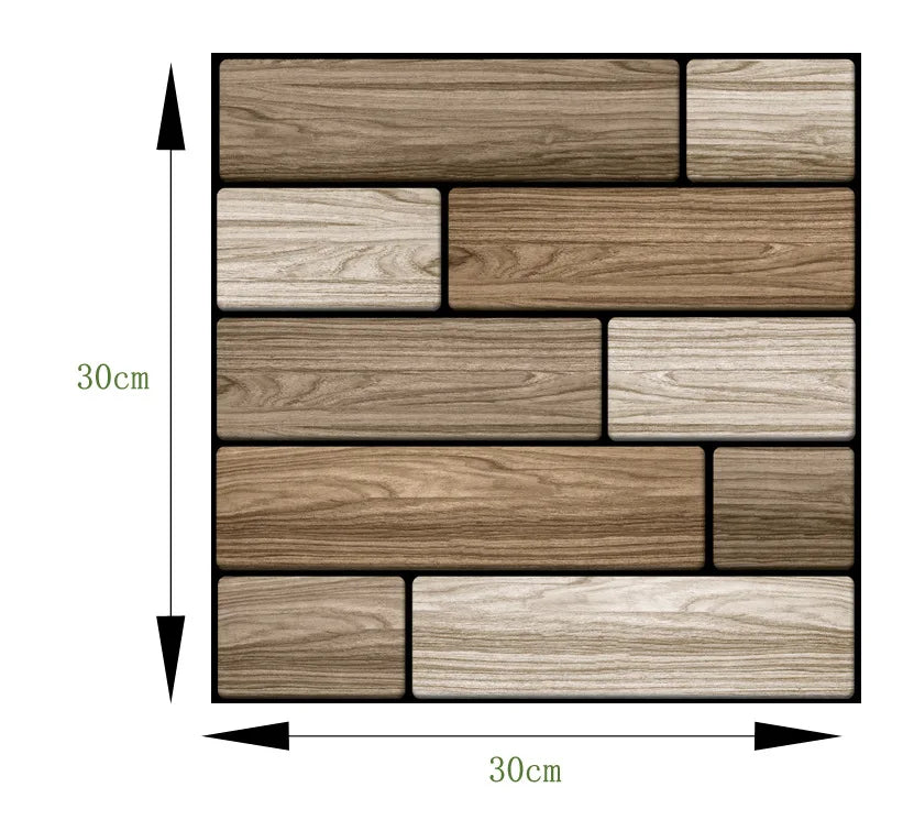 3D Faux Stone Wall Stickers Peel and Self-adhesive DIY Wallpaper Kitchen Backsplash Living Room Sticker Tile