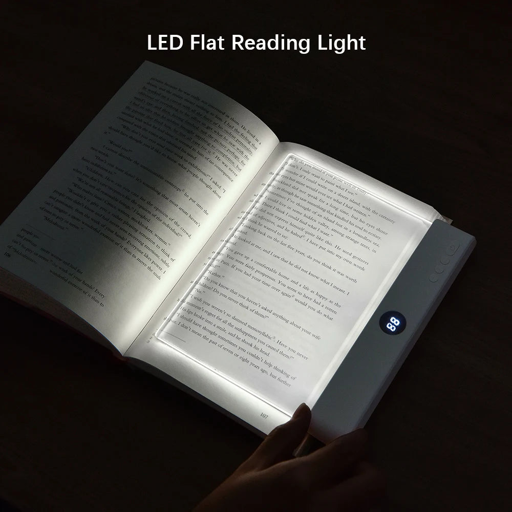 LED Book Light and Night Light 2 in 1, 3 Color Temperatures & Stepless Dimming, USB Rechargeable Reading Light with Timer