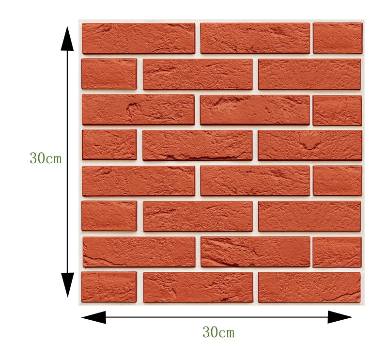 3D Faux Stone Wall Stickers Peel and Self-adhesive DIY Wallpaper Kitchen Backsplash Living Room Sticker Tile