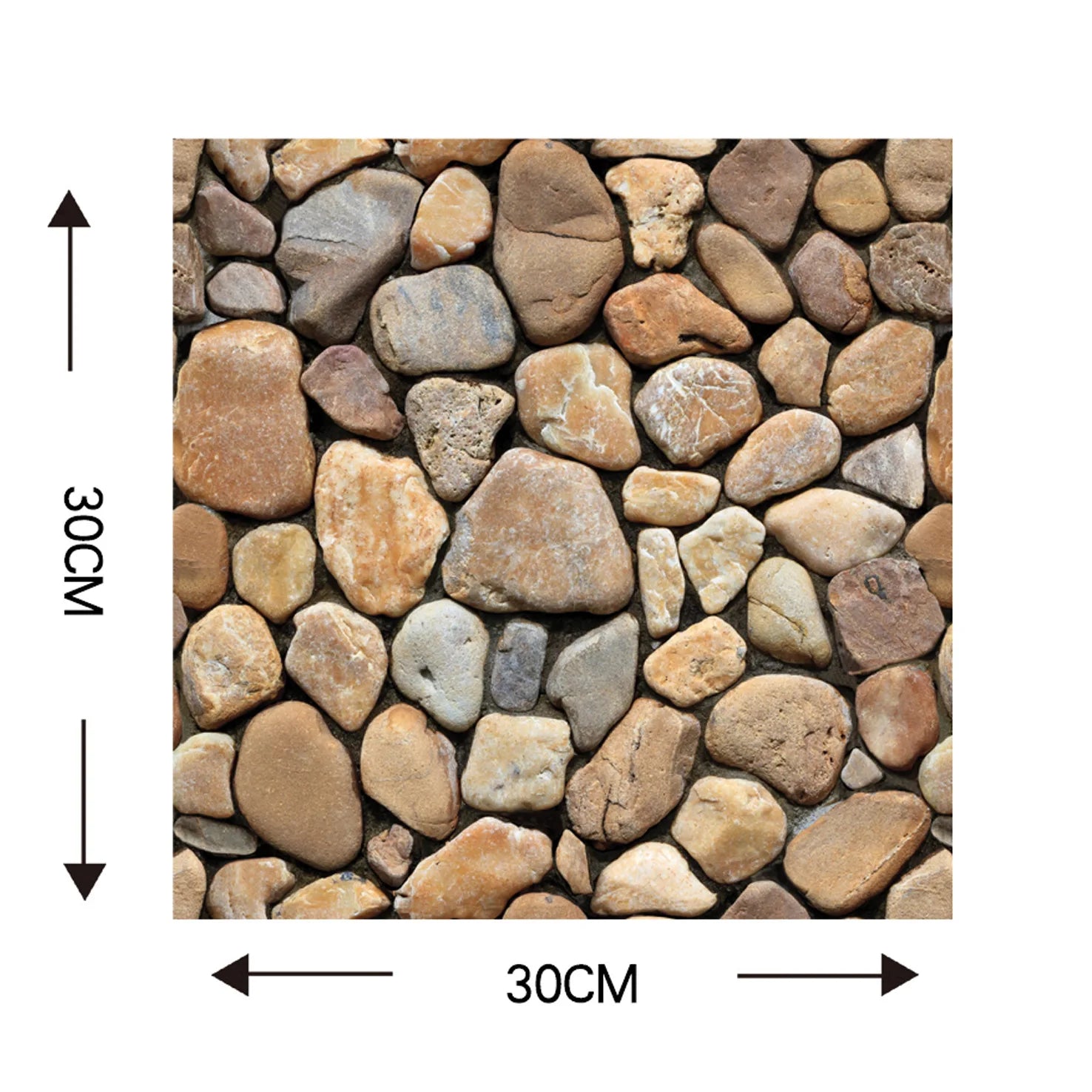 3D Faux Stone Wall Stickers Peel and Self-adhesive DIY Wallpaper Kitchen Backsplash Living Room Sticker Tile