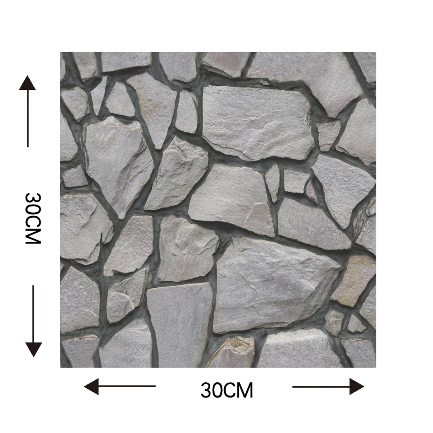 3D Faux Stone Wall Stickers Peel and Self-adhesive DIY Wallpaper Kitchen Backsplash Living Room Sticker Tile