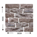 3D Faux Stone Wall Stickers Peel and Self-adhesive DIY Wallpaper Kitchen Backsplash Living Room Sticker Tile