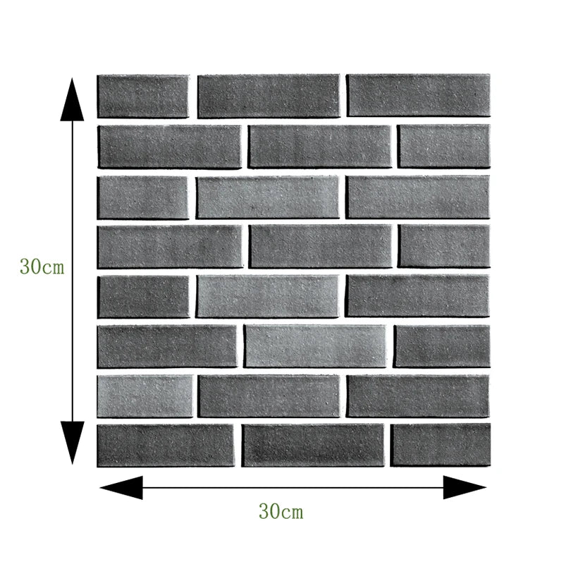 3D Faux Stone Wall Stickers Peel and Self-adhesive DIY Wallpaper Kitchen Backsplash Living Room Sticker Tile