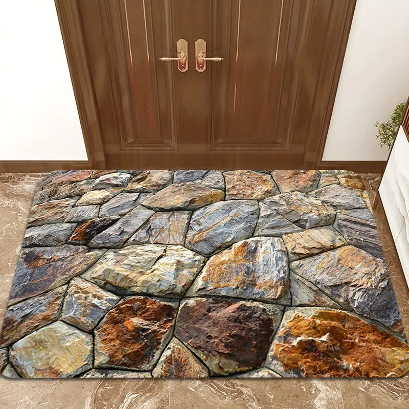The Bottomless Pit 3D Optical Illusion 'Endless Abyss' Floor Mat – Viral Prank Rug for Bathroom & Entryway Decor Non-slip Absorbent